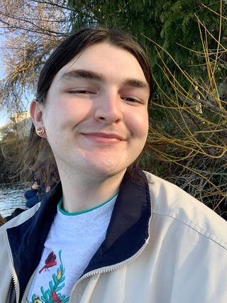 A profile shot of a person.