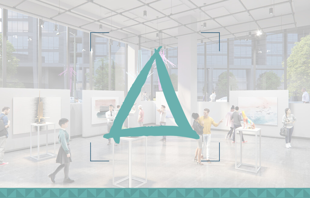 Campaign Pillar Teal Triangle