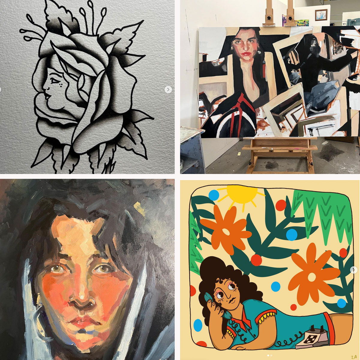 Four art images.